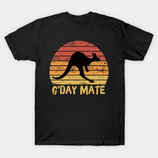 G'day Mate Retro Kangaroo T-Shirt